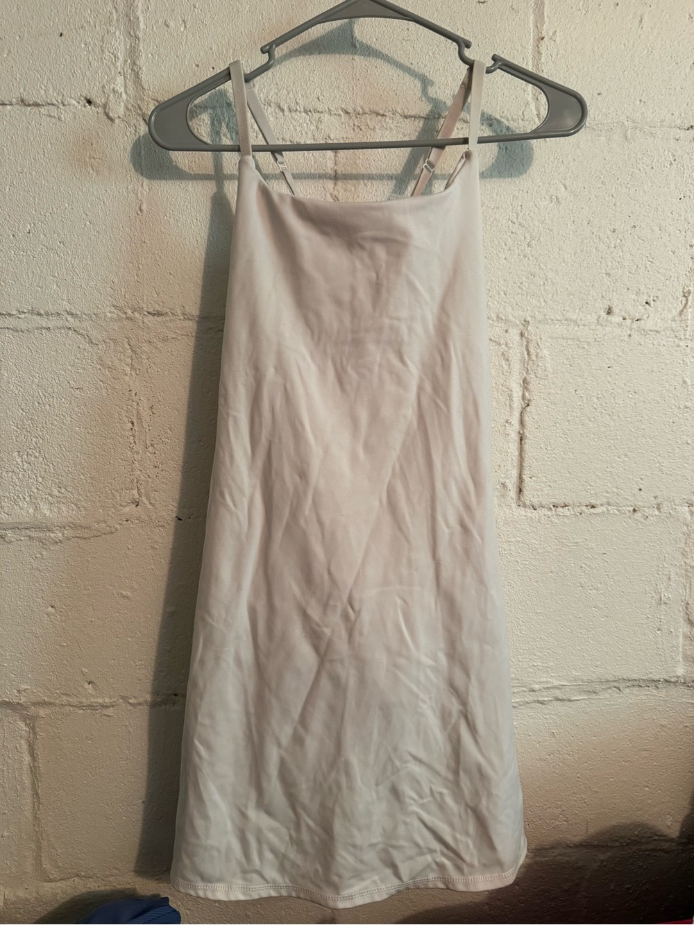 Simple White Slip Dress with Adjustable Straps